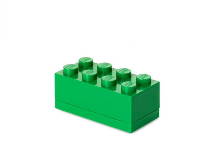 Mini cutie depozitare LEGO 2x4 verde inchis (40121734)